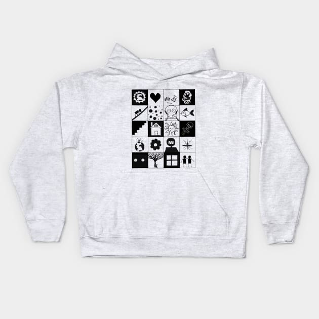 Brave New World: A Design with Original Drawing Kids Hoodie by DStudioArt